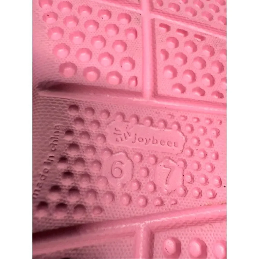 Joybees Clogs Girls Sz 6/7 Pink Dylan Slip On Rubber Lightweight Water Shoes